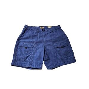 NWT The Foundry Men’s Cargo Shorts 42 Potomac Blue Comfort Stretch Casual